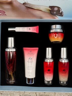 Snail Mucin Firming Set, Cleaner, Tone, Serum, Eye Gel, Moisturizer, Mask